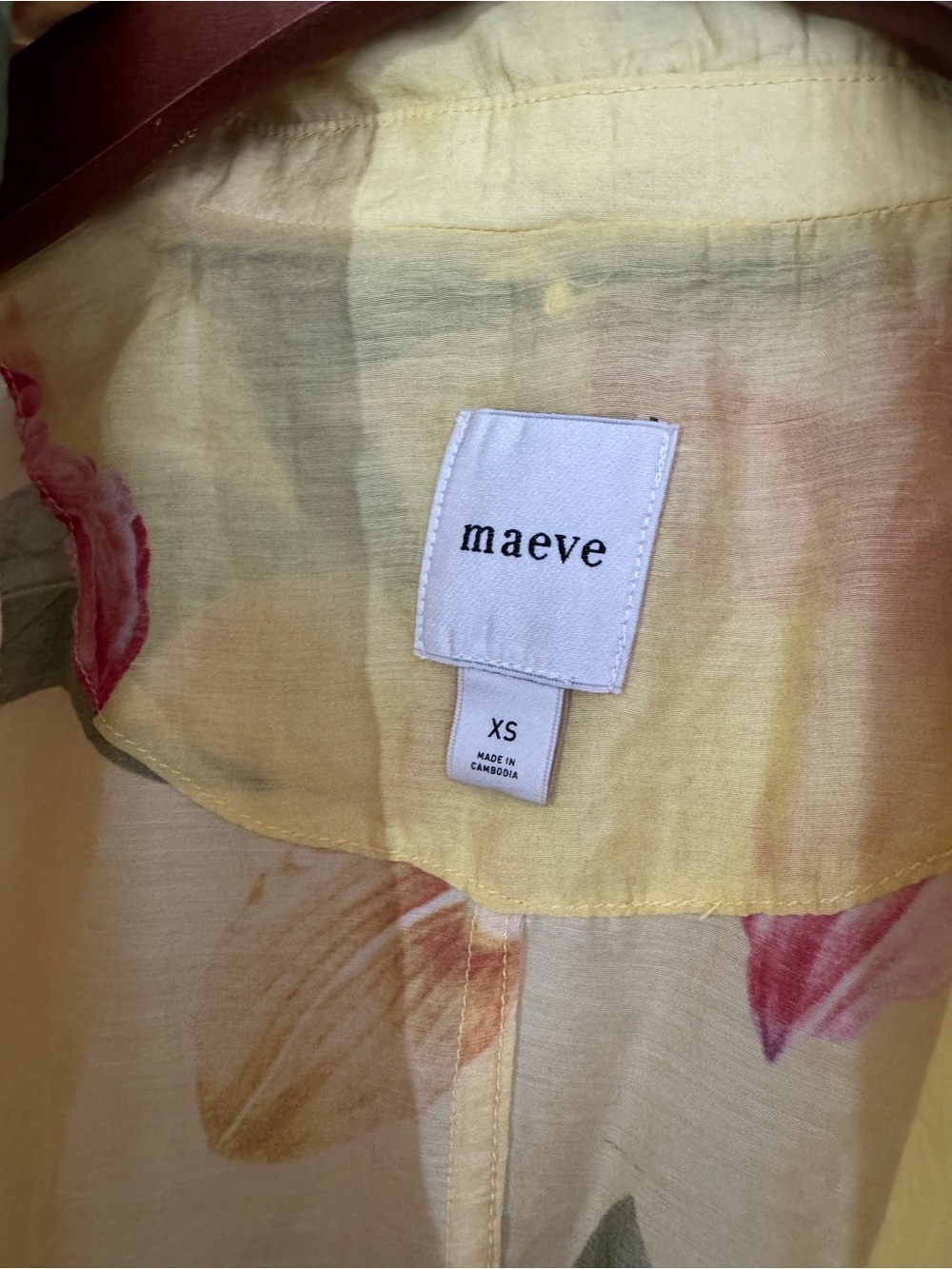 Maeve Sheer Printed Trench Coat size XS - Picture 4 of 8